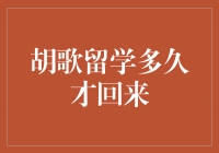 胡歌留学多久才回来，他的学海之旅是如何磨砺他的人生？